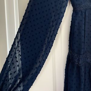 Navy long sleeve lulus dress